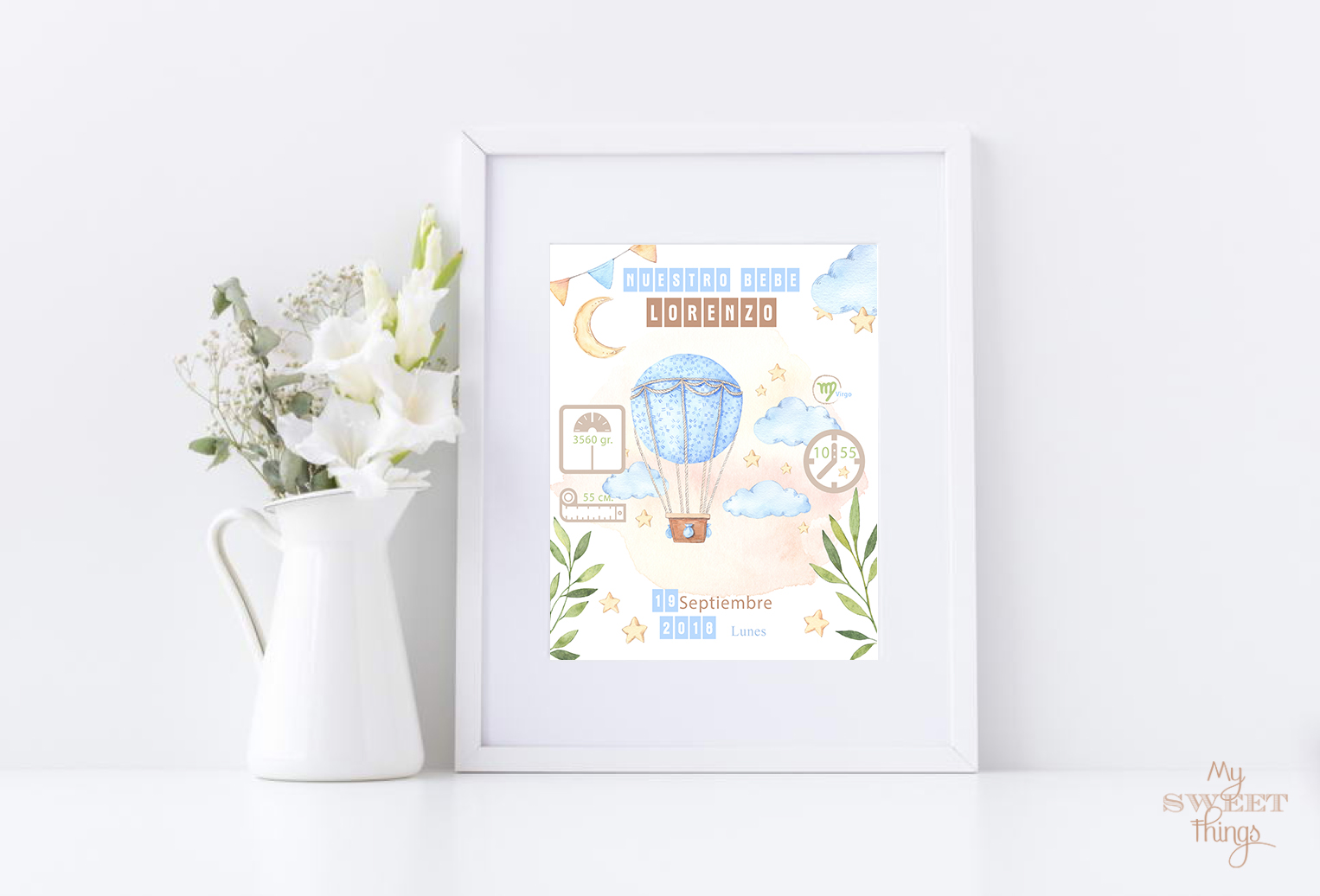 Natalicio Balloon · Via www.paratodos.sweethings.net Natalicio bebe - Balloon · Via www.paratodos.sweethings.net