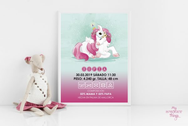 Natalicio bebe - Unicornio · Via www.paratodos.sweethings.net.jpg